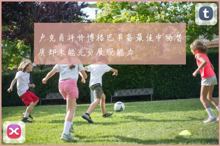 卢克肖评价博格巴具备最佳中场潜质却未能充分展现能力